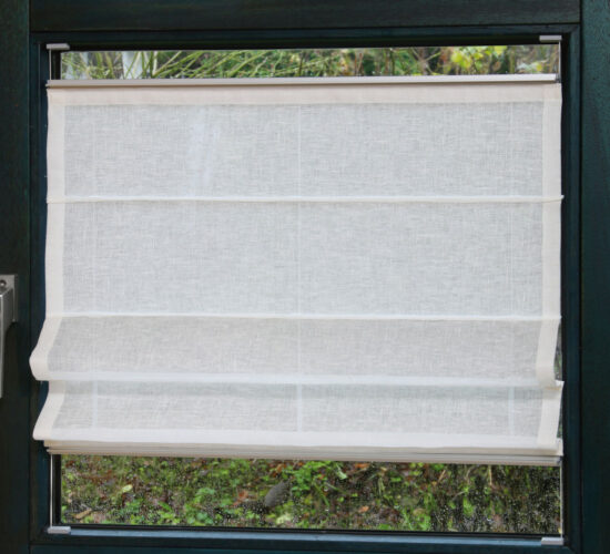 Biesenfaltrollo zum Verschieben