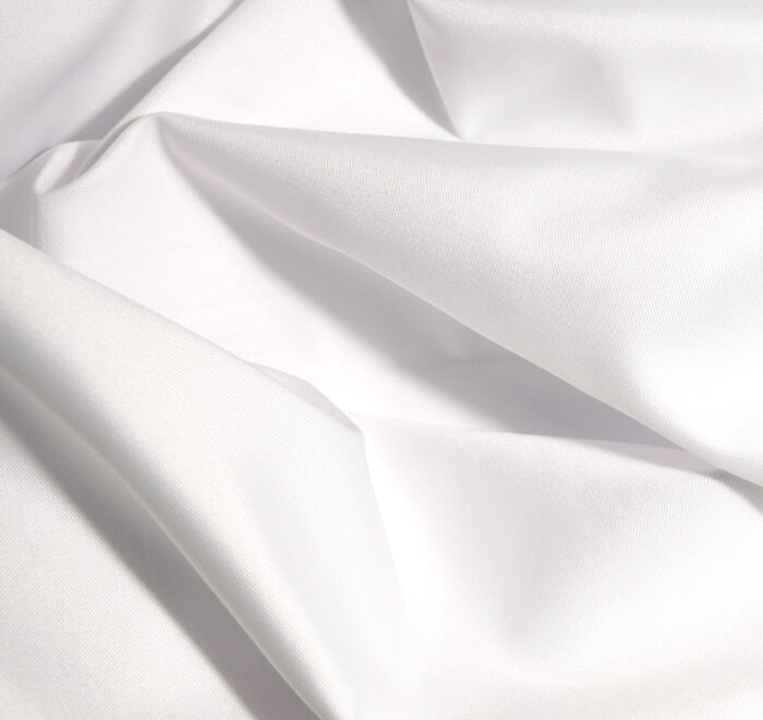 Futtersatin Fiorella 808 weiß 300cm Warenbreite/Warenhöhe 50% BW 50% PL