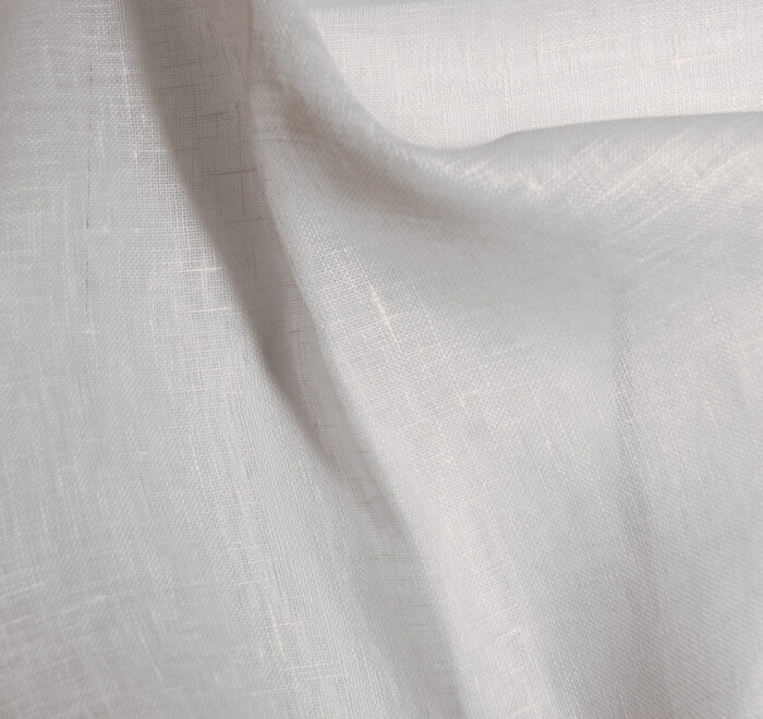 Linus Leinen transparent 868 ecru 100% Leinen 320cm Warenbreite