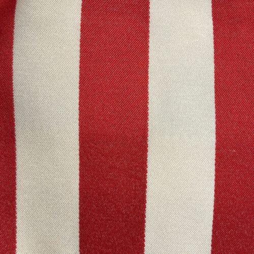 Dannenberg Blockstreifen 21 rot/ecru 50% Polyester 50% Polyacryl 140cm Warenbreite