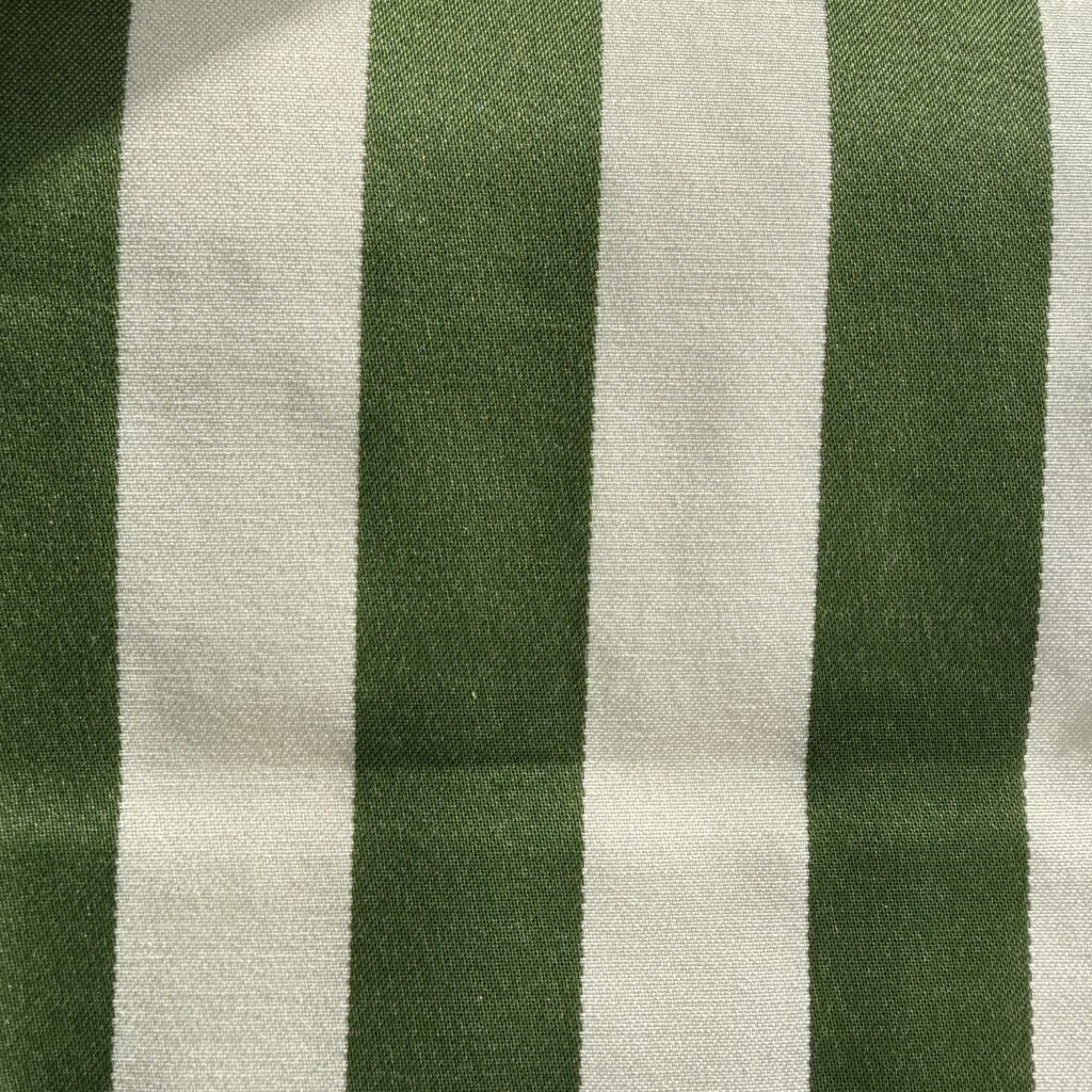 Dannenberg Blockstreifen 45 grün/ecru 50% Polyester 50% Polyacryl 140cm Warenbreite