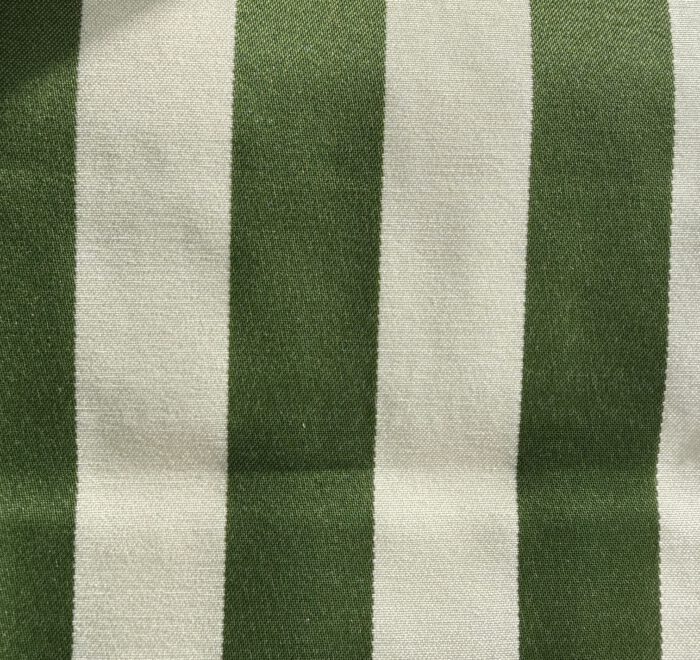 Dannenberg Blockstreifen 45 grün/ecru 50% Polyester 50% Polyacryl 140cm Warenbreite